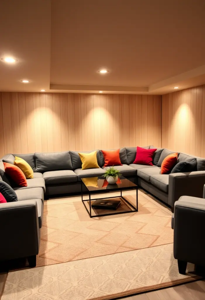 modern basement ideas 1