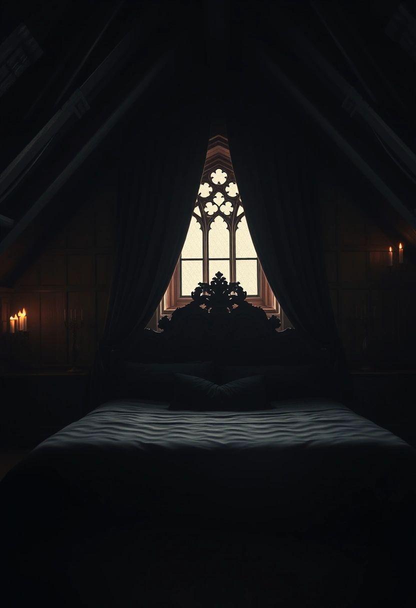 moody attic bedroom 14