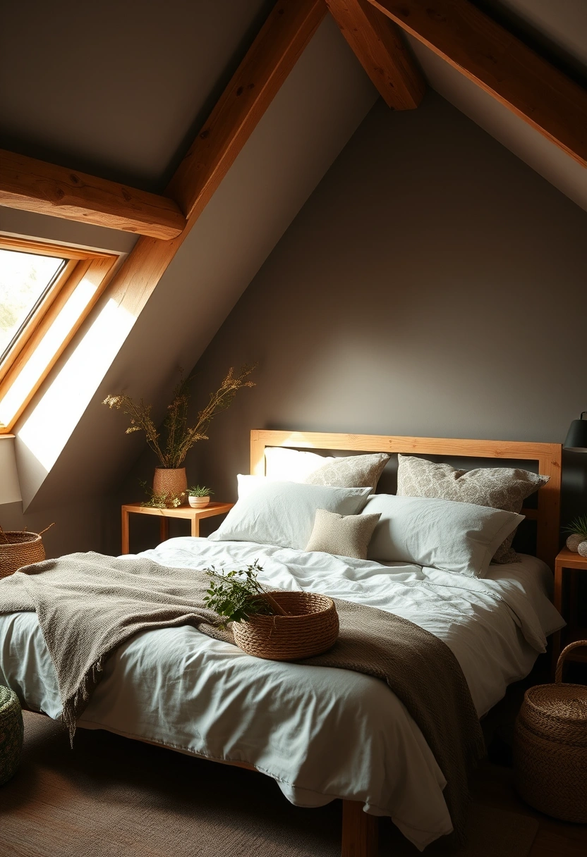 moody attic bedroom 19