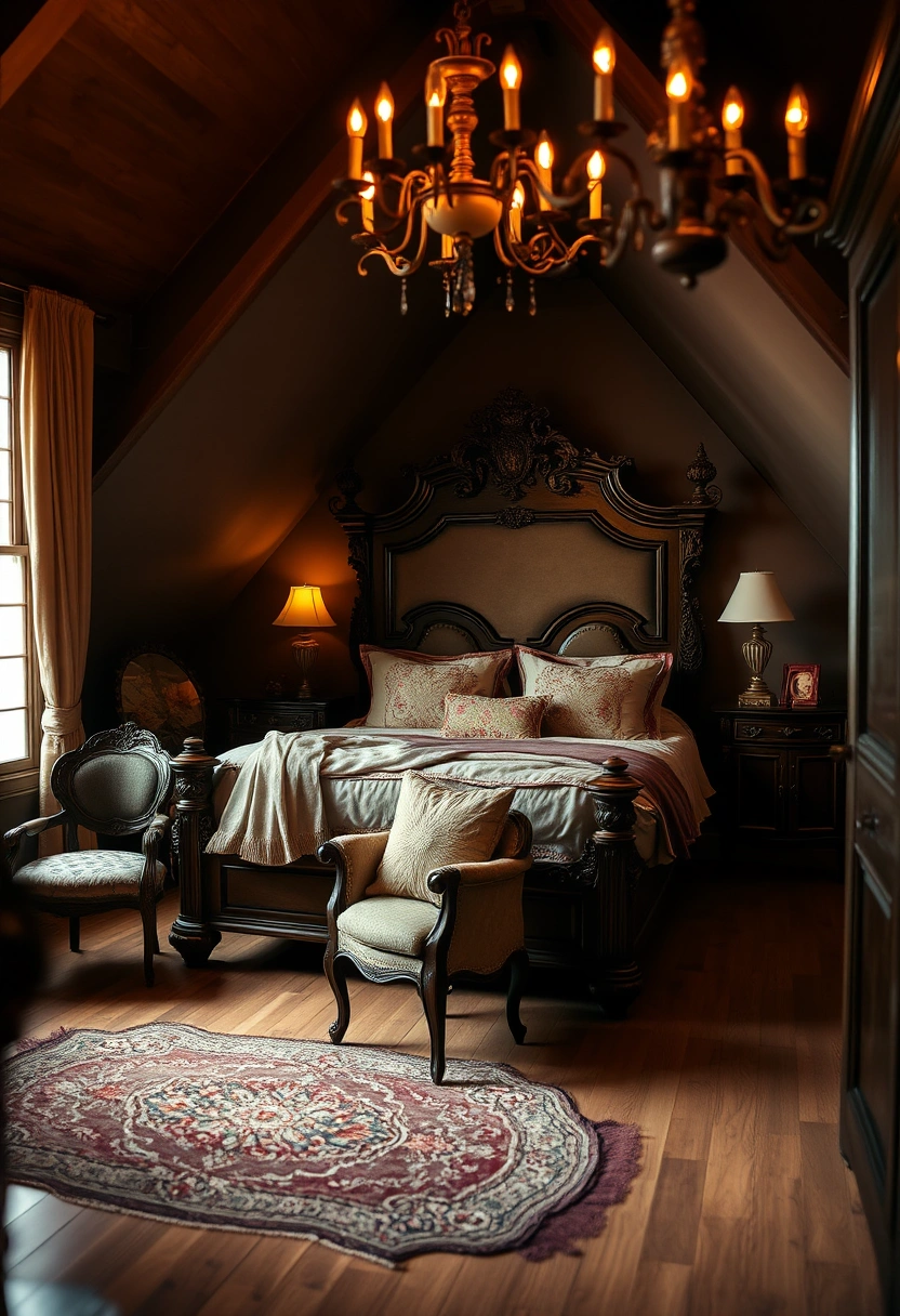 moody attic bedroom 20