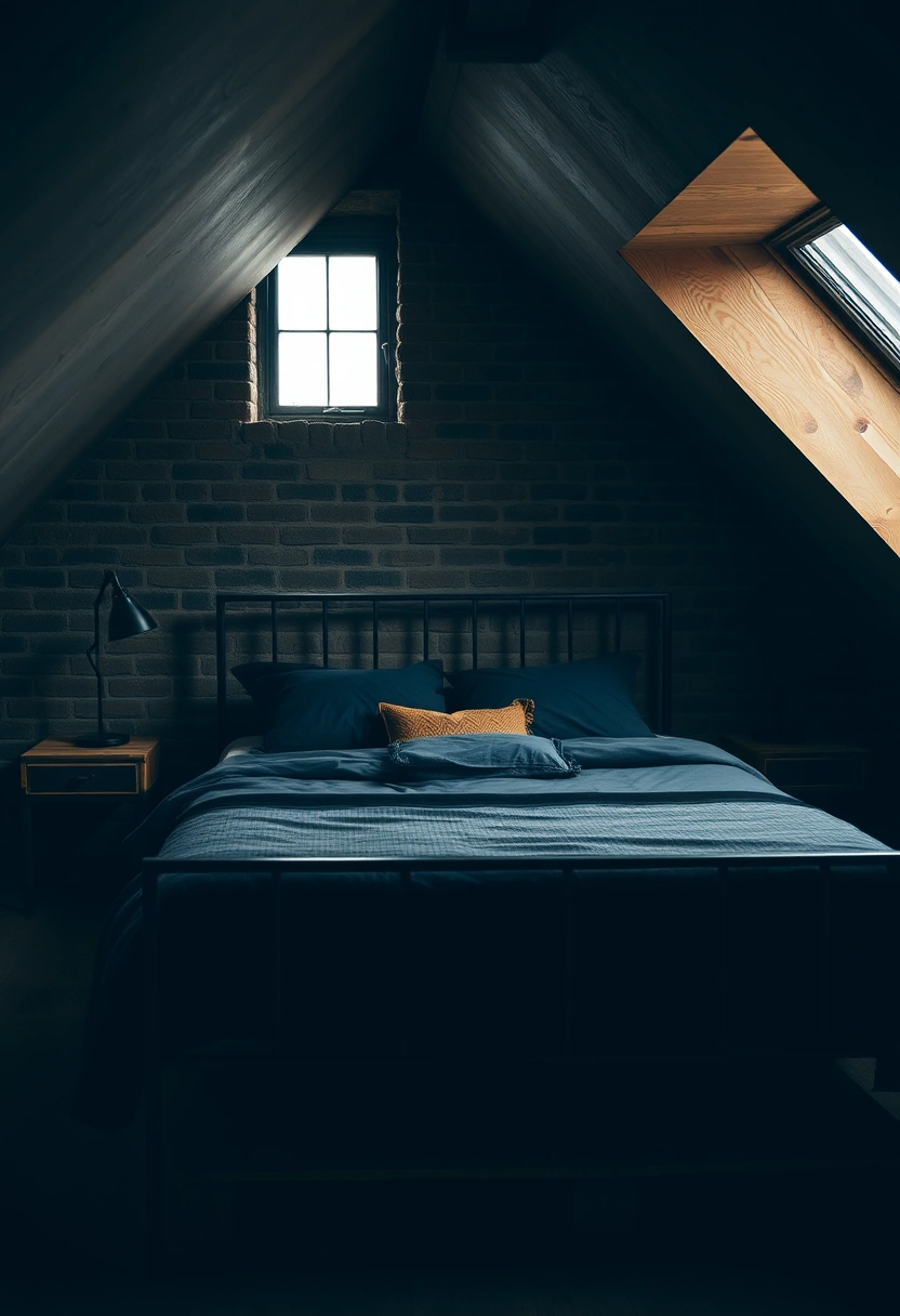 moody attic bedroom 8