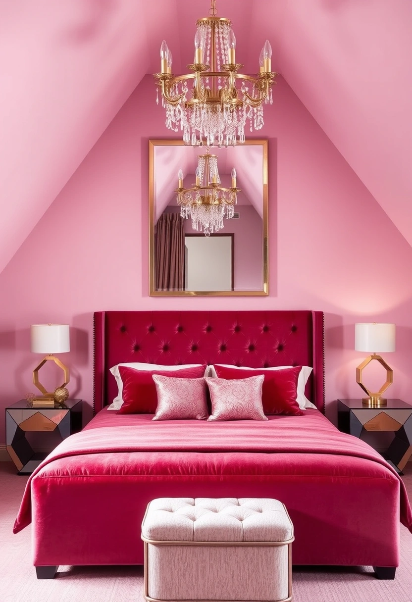 pink attic bedroom 5