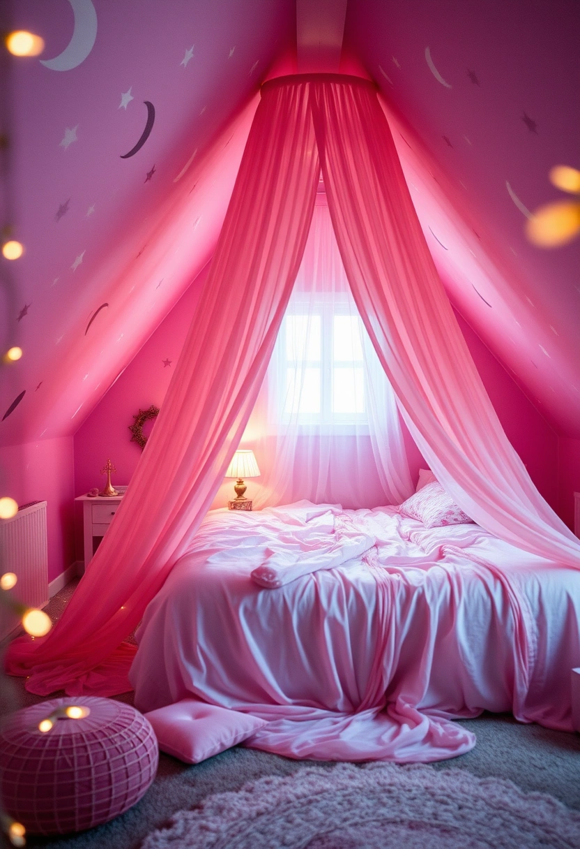 pink attic bedroom 6