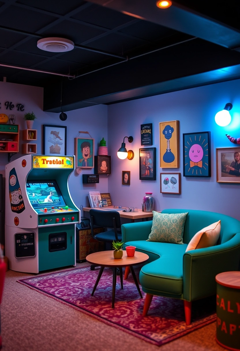 retro basement ideas 18