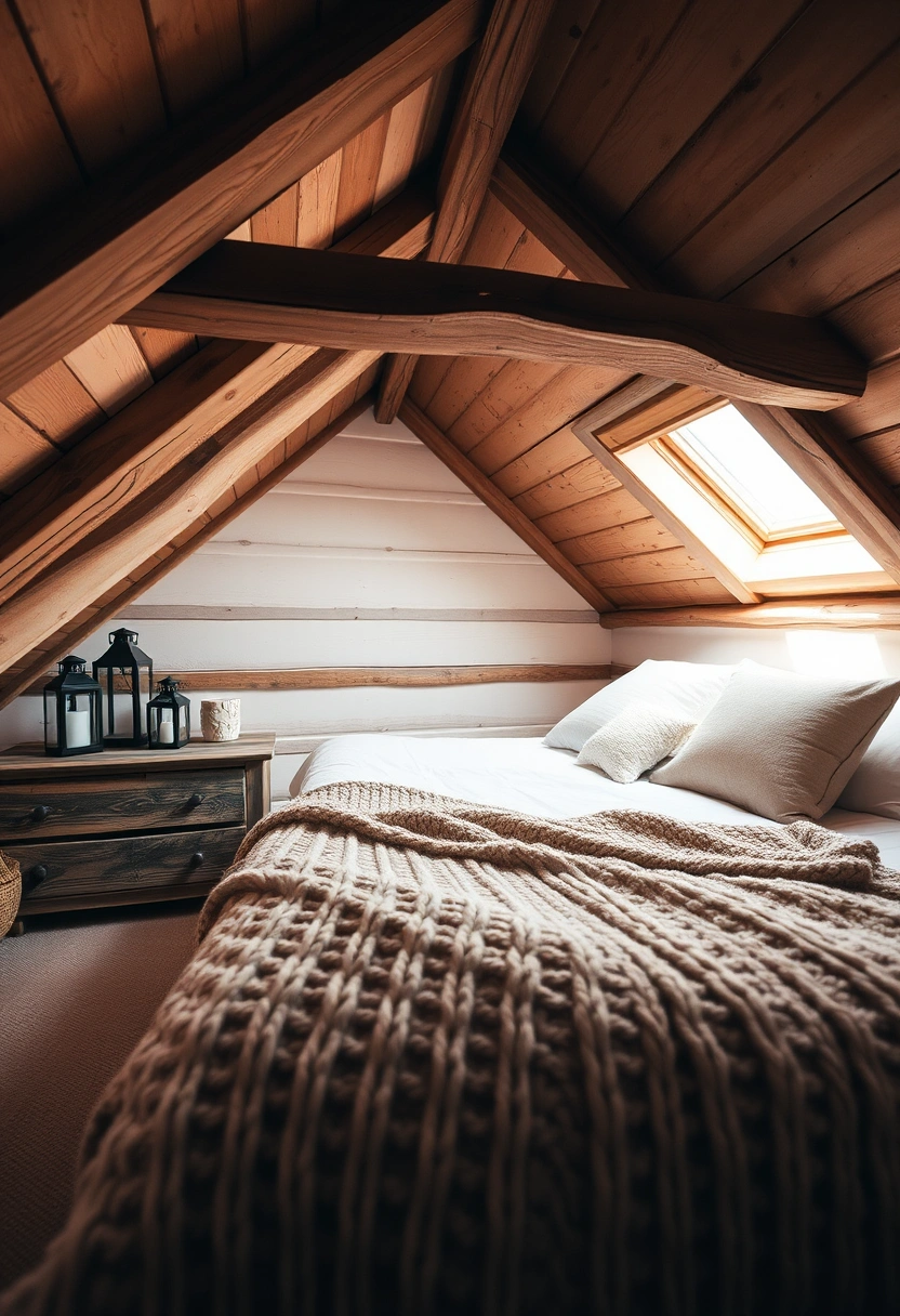 rustic attic bedroom 1