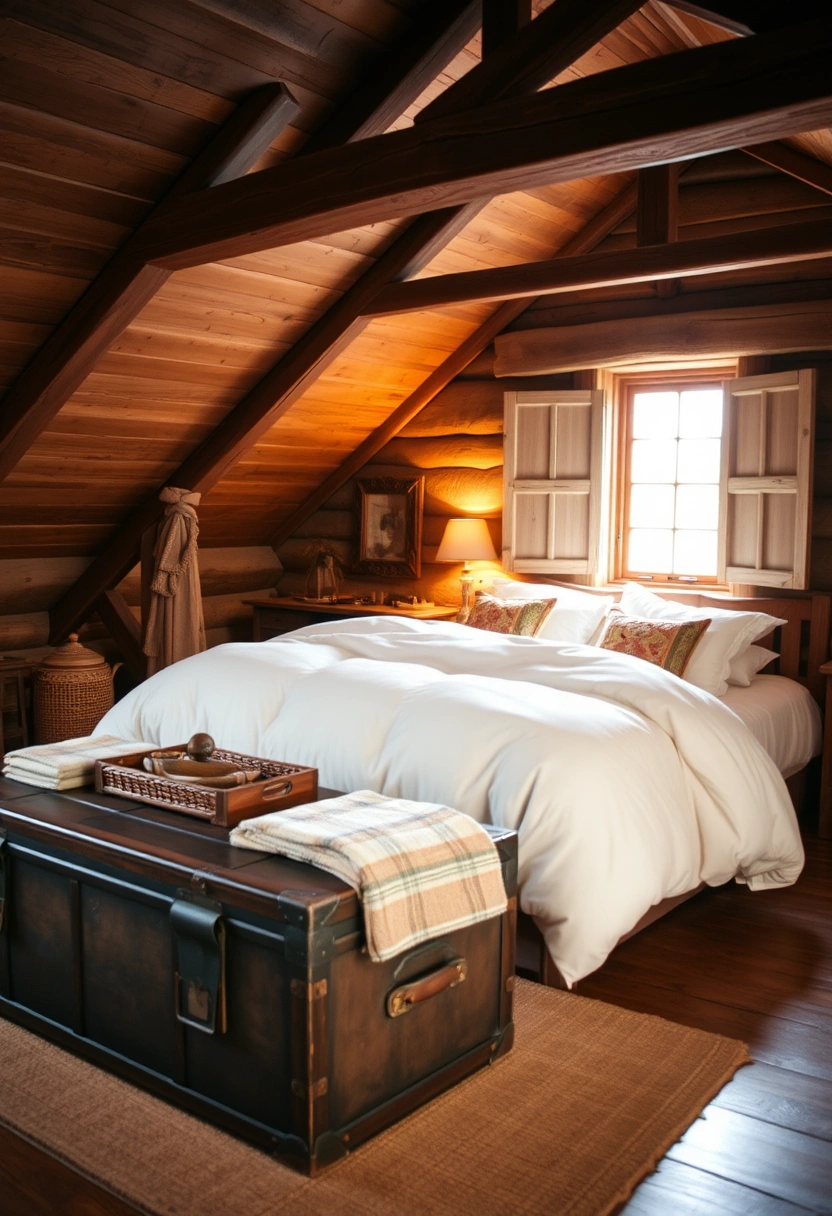 rustic attic bedroom 14