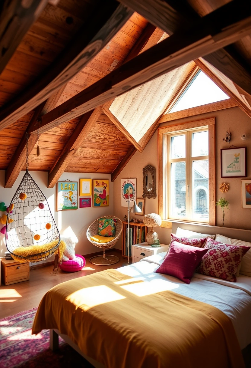 rustic attic bedroom 15