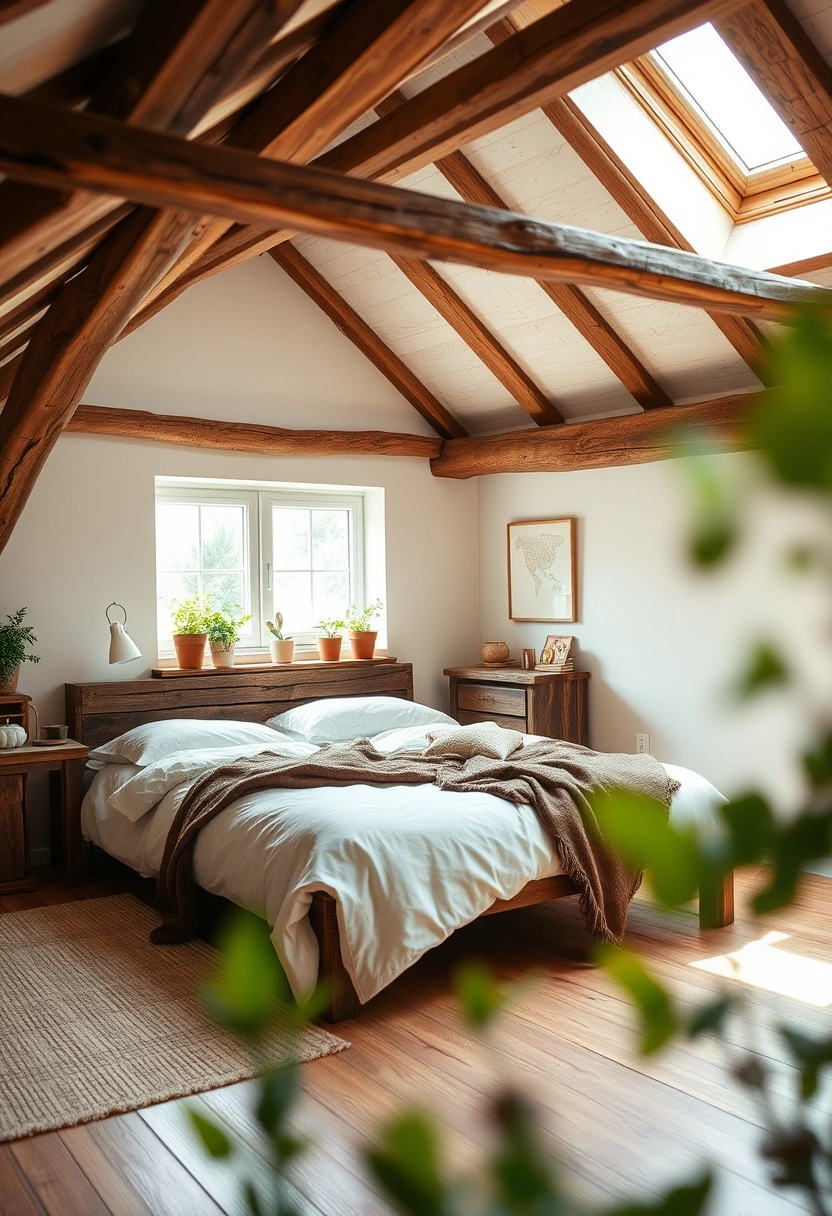 rustic attic bedroom 16