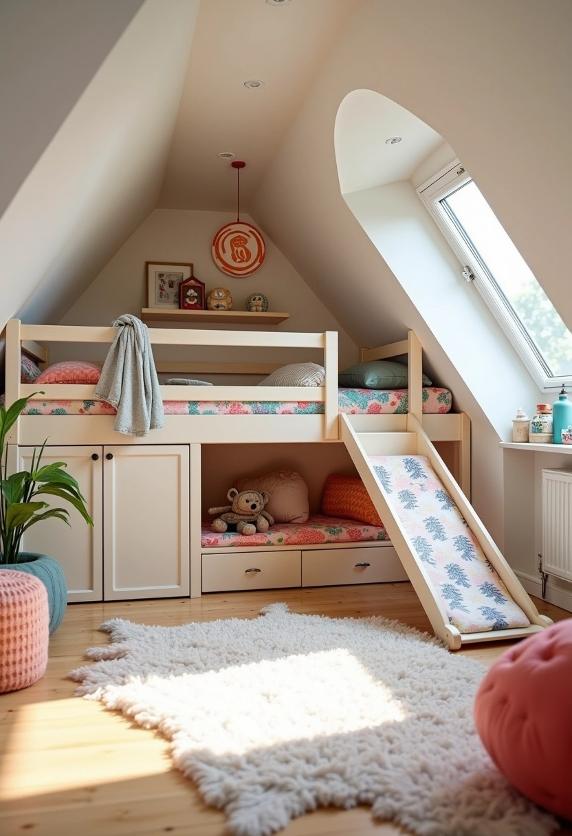 small attic bedroom ideas slanted walls low ceilings 12