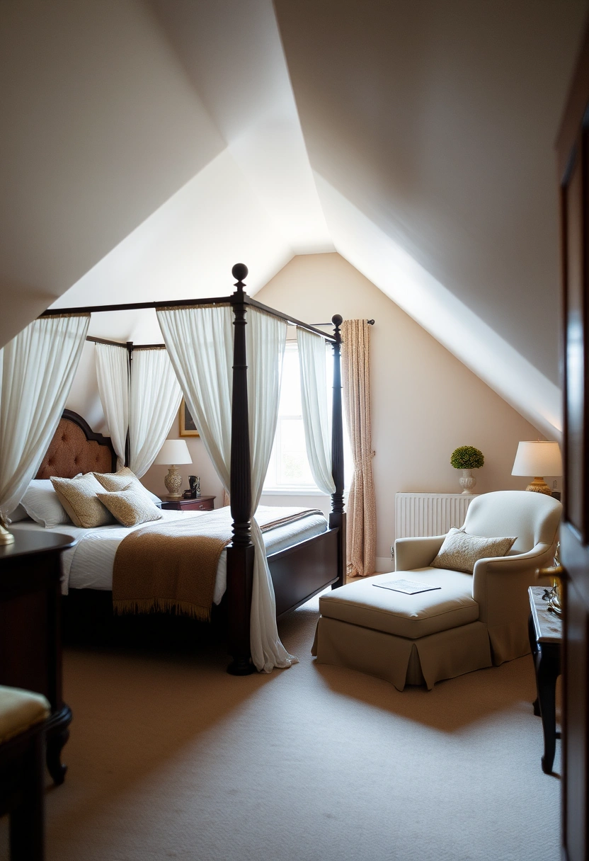 small attic bedroom ideas slanted walls low ceilings 13