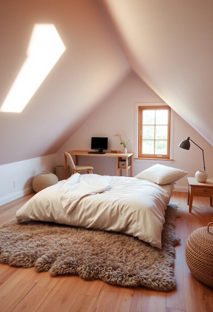 small attic bedroom ideas slanted walls low ceilings 20