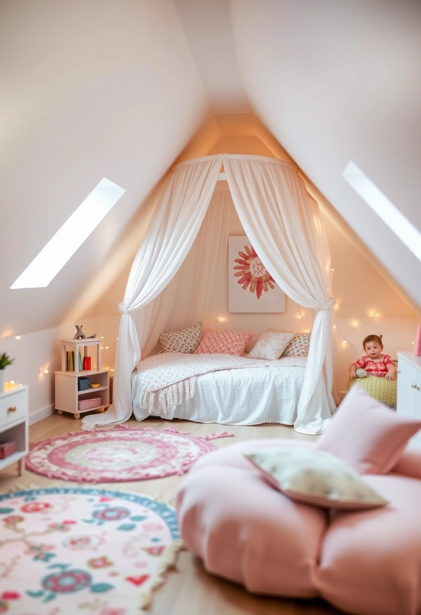 small attic bedroom ideas slanted walls low ceilings 6