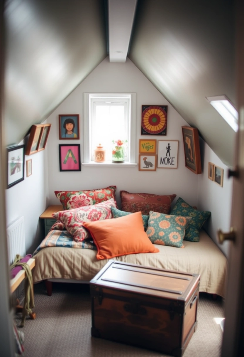 small attic bedroom ideas slanted walls low ceilings 8