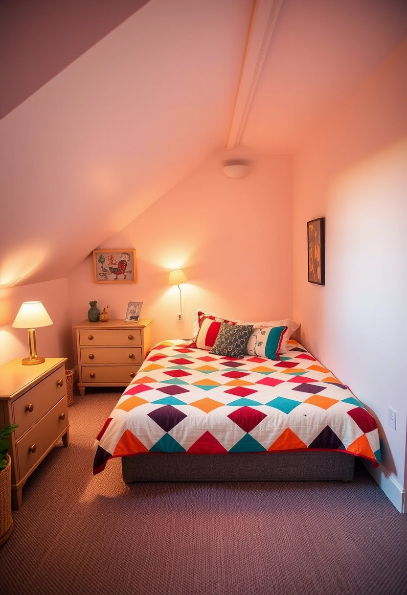 tiny attic bedroom 17