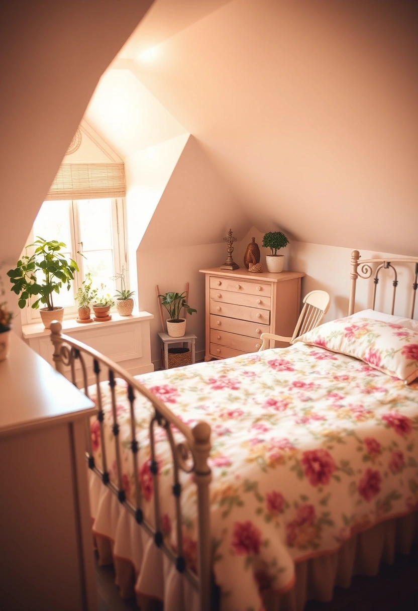 vintage attic bedroom 18