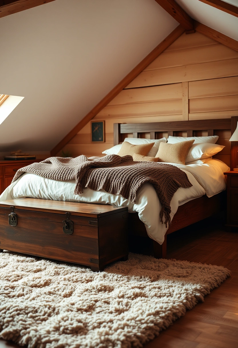 vintage attic bedroom 19