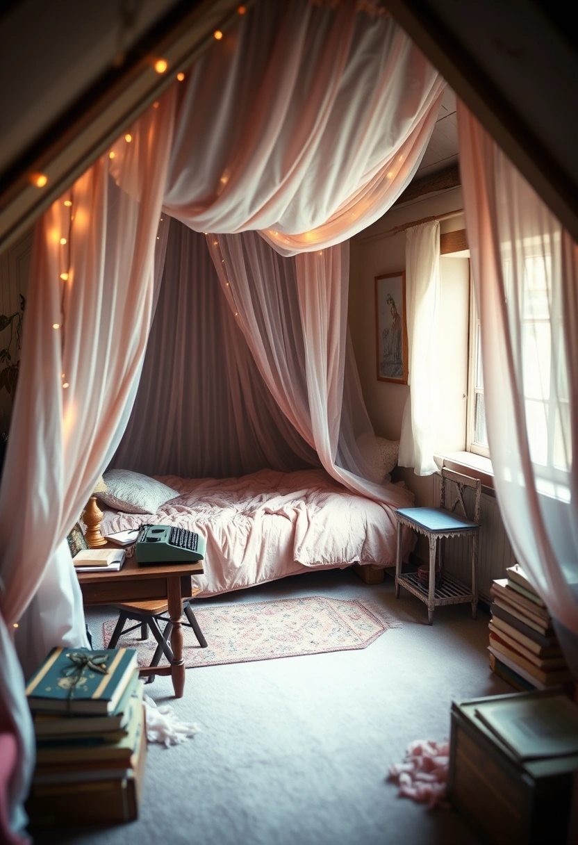 vintage attic bedroom 20