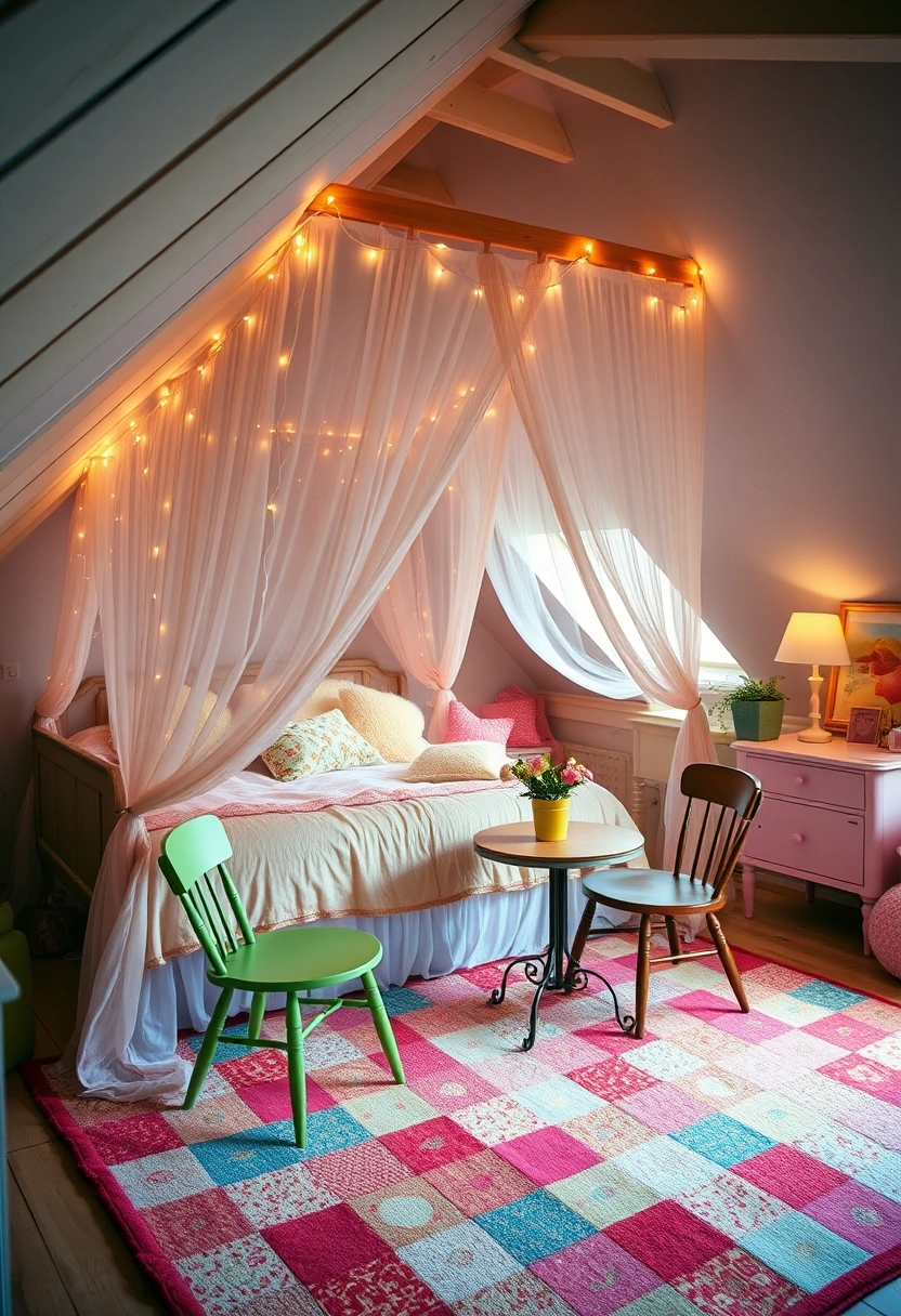 vintage attic bedroom 6