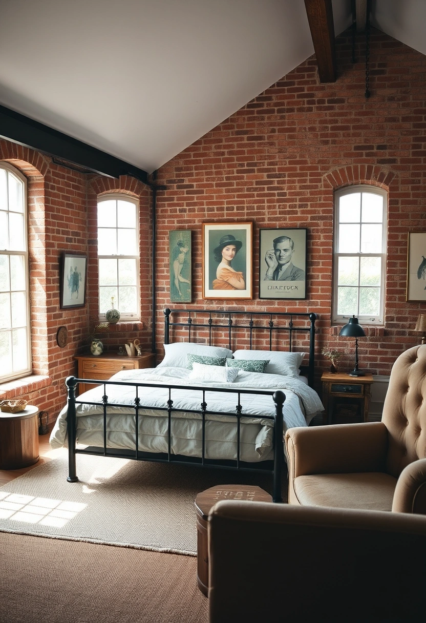 vintage attic bedroom 9